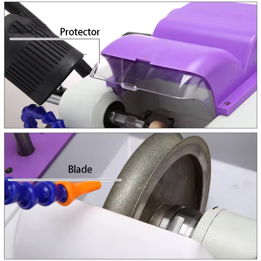 Automatic Lapidary Machine Gemstone Round Sphere Stone Jade Bead Cutting Grinding Milling Machine 